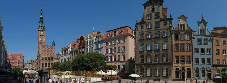 Długi Targ w Gdańsku z fontanną Neptuna
